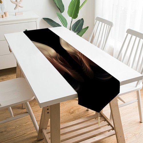 Yanfind Table Runner Abstract Dark Galaxy W Fold AMOLED Angel Wings Everyday Dining Wedding Party Holiday Home Decor