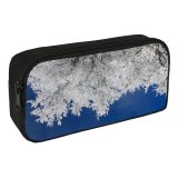 yanfind Pencil Case YHO Images Christmas Structure HQ Frost Snow Sky Wallpapers Outdoors Tree Free Winter Zipper Pens Pouch Bag for Student Office School