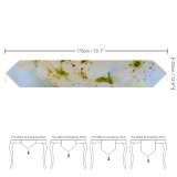 Yanfind Table Runner May Flower Blossum Spring Sky Limb Spring Cherry Leaves Branch Plant Flowers Everyday Dining Wedding Party Holiday Home Decor
