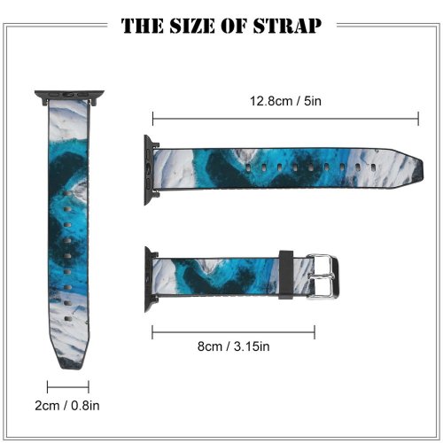 yanfind Watch Strap for Apple Watch Knik Helicopter Pictures PNG Outdoors Snow   Aerial Pond Crystal Compatible with iWatch Series 5 4 3 2 1