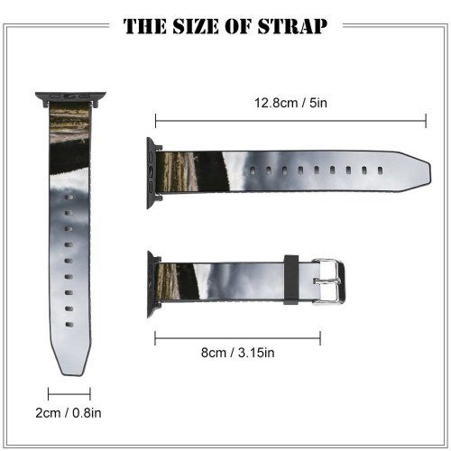 yanfind Watch Strap for Apple Watch Eruption Free Wallpapers Pictures Volcano Outdoors Stock Grey Geyser  Images Compatible with iWatch Series 5 4 3 2 1