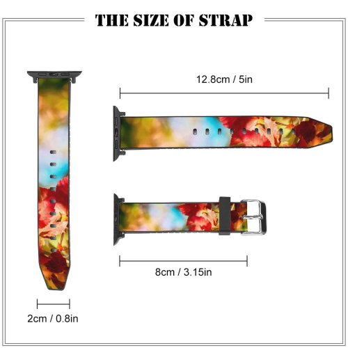 yanfind Watch Strap for Apple Watch Vintage Viktorforgacs Tree  Leaves Domain Plant Leaf Sunny Public Shallow Compatible with iWatch Series 5 4 3 2 1
