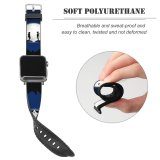 yanfind Watch Strap for Apple Watch Love  Couple Heart Bicycle Tree Cat  Silhouette Compatible with iWatch Series 5 4 3 2 1