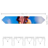 Yanfind Table Runner Blur Freedom Clouds Hands States Flag Stripes Outdoor Wind Unity Sky Summer Everyday Dining Wedding Party Holiday Home Decor