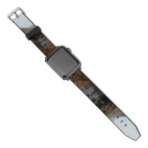 yanfind Watch Strap for Apple Watch Countryside Wilderness Creative Pictures Ground Outdoors Grey Scotland Range Великобритания Plateau Compatible with iWatch Series 5 4 3 2 1