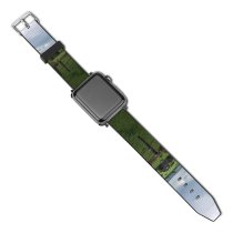 yanfind Watch Strap for Apple Watch Rural Building Countryside Plant Pasture Farm Grassland Outdoors Stock Ranch Free Compatible with iWatch Series 5 4 3 2 1