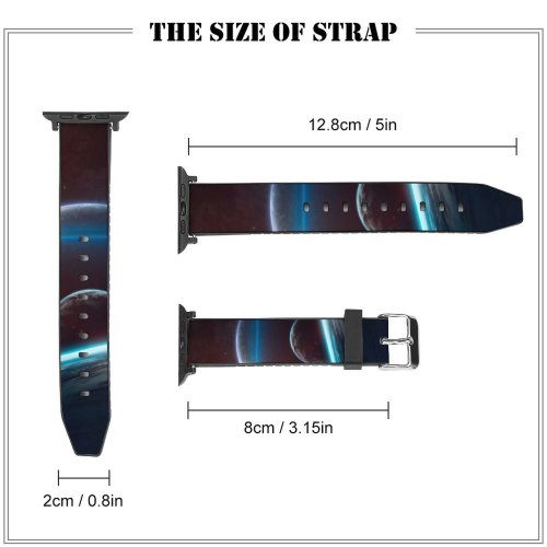 yanfind Watch Strap for Apple Watch Vadim Sadovski Space Planets Cosmos  Astronomy Horizon Galaxy Compatible with iWatch Series 5 4 3 2 1