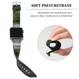 yanfind Watch Strap for Apple Watch Vehicle Plant Pinoh Domain Barat Rowboat Pictures Transportation Boat Outdoors Jungle Compatible with iWatch Series 5 4 3 2 1