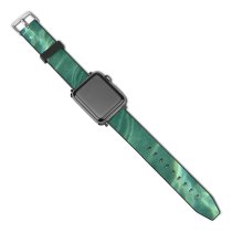 yanfind Watch Strap for Apple Watch Texture Sand Sea Underwater Light Fish Aqua Turquoise Organism Electric Transparent Compatible with iWatch Series 5 4 3 2 1