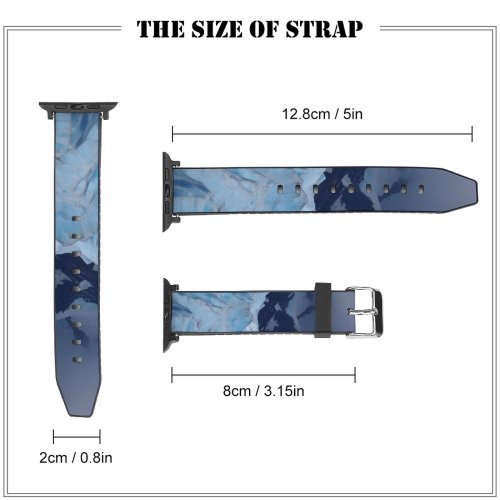 yanfind Watch Strap for Apple Watch Landscape National Explore Argentina Los Pictures PNG Glaciares Cloud Outdoors Hills Compatible with iWatch Series 5 4 3 2 1