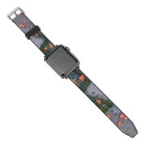 yanfind Watch Strap for Apple Watch Walkway Plant   Pictures Kyushu Winter Mapleleaf Stock Japan Tree Free Compatible with iWatch Series 5 4 3 2 1