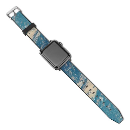 yanfind Watch Strap for Apple Watch Landscape Abies Pine Plant Creative Farming Pictures Outdoors Farmer Snow Tree Compatible with iWatch Series 5 4 3 2 1
