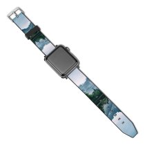 yanfind Watch Strap for Apple Watch Mountains Lake Riven Reflection Trees Compatible with iWatch Series 5 4 3 2 1