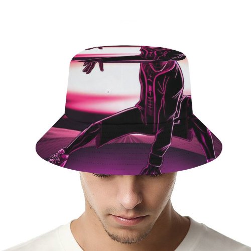 yanfind Adult Fisherman's Hat Dharmendra Sky Graphics CGI Miles Morales SpiderMan Neon Fishing Fisherman Cap Travel Beach Sun protection