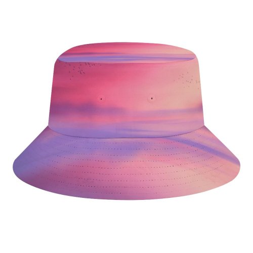 yanfind Adult Fisherman's Hat Coyle Sky Horizon Scenic Flying Birds Seascape Sunset Fishing Fisherman Cap Travel Beach Sun protection