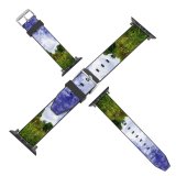 yanfind Watch Strap for Apple Watch Pussy  Pond Sky Clouds Weeds Swamp Forest Grass Plants Stick Horsetail- Compatible with iWatch Series 5 4 3 2 1