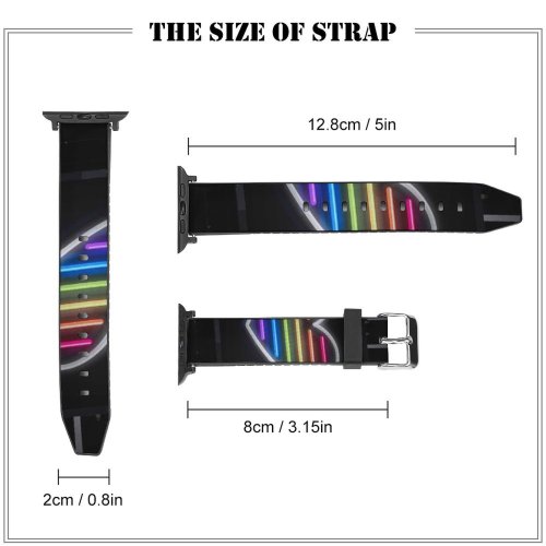 yanfind Watch Strap for Apple Watch Advertisement Times Interior Billboard Domain Love Light Neon Public Electronics Heart Compatible with iWatch Series 5 4 3 2 1