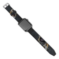 yanfind Watch Strap for Apple Watch TeeFarm  Big Cat Roaring Wildlife Tree Forest Light Compatible with iWatch Series 5 4 3 2 1