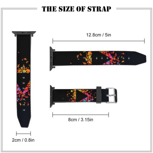 yanfind Watch Strap for Apple Watch Abstract Dark Art Origami Panoply  Geometrical Multicolor Colorful Crafts Compatible with iWatch Series 5 4 3 2 1
