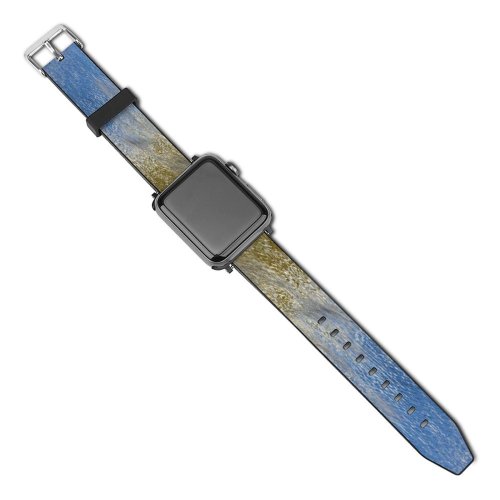 yanfind Watch Strap for Apple Watch Wall Running Light Texture Grey Sky Grass Family Plant Wave Metal Compatible with iWatch Series 5 4 3 2 1