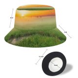 yanfind Adult Fisherman's Hat Sunrise Paddy Fields Landscape Countryside Agriculture Morning Scenic Fishing Fisherman Cap Travel Beach Sun protection