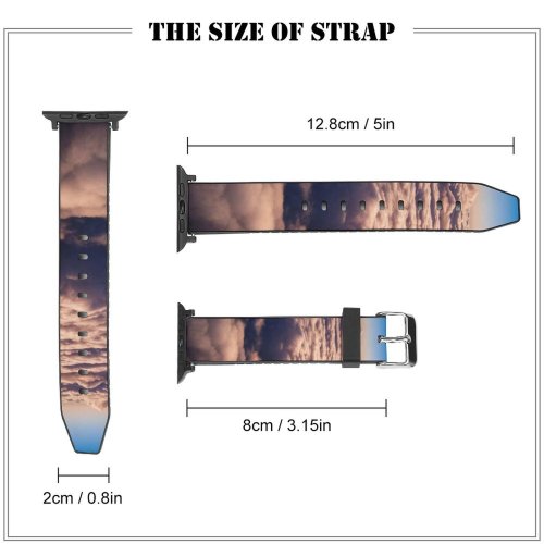 yanfind Watch Strap for Apple Watch Above Clouds Fiordland National Park Sunny Compatible with iWatch Series 5 4 3 2 1