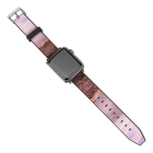 yanfind Watch Strap for Apple Watch Eruption Domain Pictures Outdoors Volcano Public Geyser  Images Wallpapers Purple Compatible with iWatch Series 5 4 3 2 1