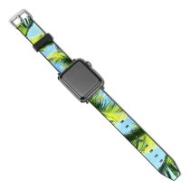 yanfind Watch Strap for Apple Watch Palm Tree  Hot Islands Island Vacation Travel Trees Forest Jungle Tropical Compatible with iWatch Series 5 4 3 2 1