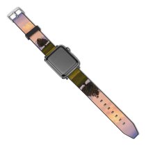 yanfind Watch Strap for Apple Watch Dominic Kamp Solitude Tree Meadow Landscape Cloudy Sky Mountains Compatible with iWatch Series 5 4 3 2 1