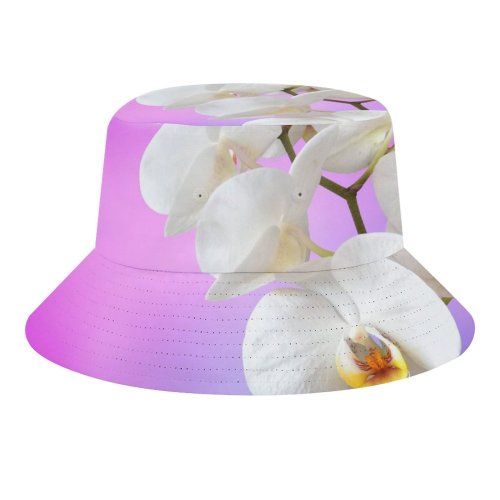 yanfind Adult Fisherman's Hat Flowers Orchid Flowers Orchids Fishing Fisherman Cap Travel Beach Sun protection