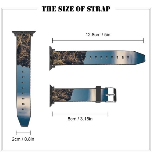 yanfind Watch Strap for Apple Watch Landscape Peak Nz Building Housing Slope Queenstown Pictures Outdoors Grey Scenery Compatible with iWatch Series 5 4 3 2 1