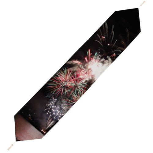 Yanfind Table Runner Th July Independence Fireworks Celebration Fire Sparks Washington River Night Sky Midnight Everyday Dining Wedding Party Holiday Home Decor