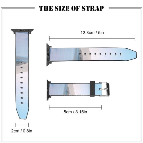 yanfind Watch Strap for Apple Watch Desert Lake Clear Sky  Microsoft Go Compatible with iWatch Series 5 4 3 2 1