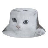 yanfind Adult Fisherman's Hat Lovely Images Wallpapers Grey Pictures Pet Kitten Angora Free Cute Cat Fishing Fisherman Cap Travel Beach Sun protection
