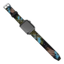 yanfind Watch Strap for Apple Watch Abies Creative Pine Images Conifer Birds Plant Pictures Fir Larch Tree Spruce Compatible with iWatch Series 5 4 3 2 1