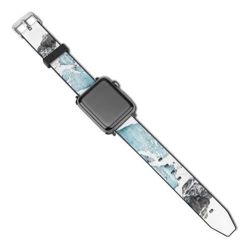 yanfind Watch Strap for Apple Watch Domain Rock Columbia Explore Alberta Pictures Winter Outdoors Snow Tour Compatible with iWatch Series 5 4 3 2 1