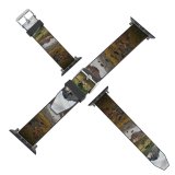 yanfind Watch Strap for Apple Watch Scenery Range Tree  Wilderness Plant Sunset Free Ground Basin Norway Compatible with iWatch Series 5 4 3 2 1