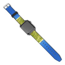 yanfind Watch Strap for Apple Watch Tree Sky Grass Landscape Field Clear Space Copyspace Hill Lake Natural Grassland- Compatible with iWatch Series 5 4 3 2 1