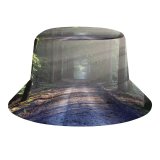 yanfind Adult Fisherman's Hat Forest Path Trees Outdoor Woods Sunlight Fishing Fisherman Cap Travel Beach Sun protection