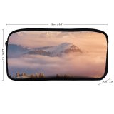 yanfind Pencil Case YHO Dominic Kamp Rigi Kulm Mount Rigi  Range Landscape Snow Covered Winter Zipper Pens Pouch Bag for Student Office School