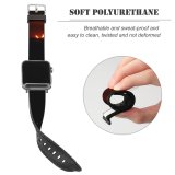 yanfind Watch Strap for Apple Watch  Sky  Heat Light Darkness Atmosphere Geological Horizon Flame Night Compatible with iWatch Series 5 4 3 2 1