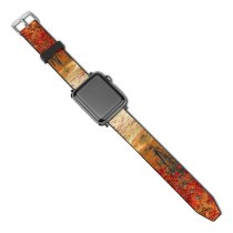 yanfind Watch Strap for Apple Watch Autumn Leaves Forest Pathway Scenery Fall Trees Compatible with iWatch Series 5 4 3 2 1