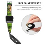 yanfind Watch Strap for Apple Watch  Pond Big Cat Compatible with iWatch Series 5 4 3 2 1