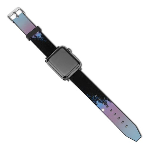 yanfind Watch Strap for Apple Watch Abies Pine Plant Woodland Forest Spruce  Pictures Outdoors Grey Tree Compatible with iWatch Series 5 4 3 2 1