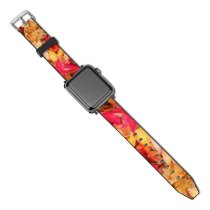 yanfind Watch Strap for Apple Watch Colours Plant  Shapes Colour Domain Patterns Pictures Ground Christchurch Textures Compatible with iWatch Series 5 4 3 2 1
