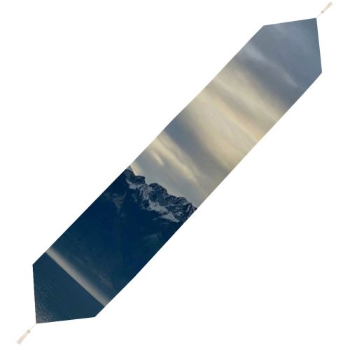 Yanfind Table Runner Scenery Range Montreux Mountain Snow Free Winter Ice Moutains Shotoniphone Outdoors Everyday Dining Wedding Party Holiday Home Decor