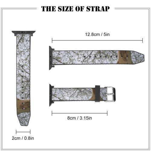 yanfind Watch Strap for Apple Watch Images Trunk Free Plant Pictures Oak Tree Wallpapers Grey Compatible with iWatch Series 5 4 3 2 1