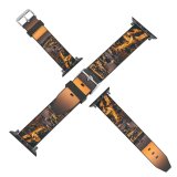 yanfind Watch Strap for Apple Watch Monte Carlo Sunset Dawn Cityscape Harbor City Lights Night Dusk Monaco Compatible with iWatch Series 5 4 3 2 1