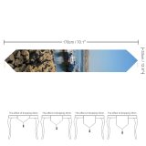 Yanfind Table Runner Coast Marina Ships Resources Shore Sky Iran Waterway Breakwater Chabahar Seaport Sea Everyday Dining Wedding Party Holiday Home Decor