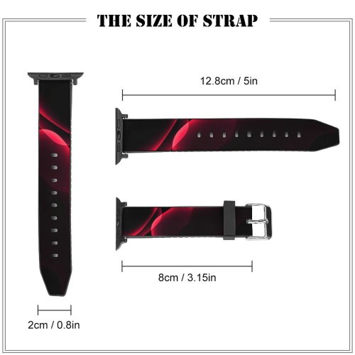 yanfind Watch Strap for Apple Watch Abstract Dark IOS AMOLED Compatible with iWatch Series 5 4 3 2 1